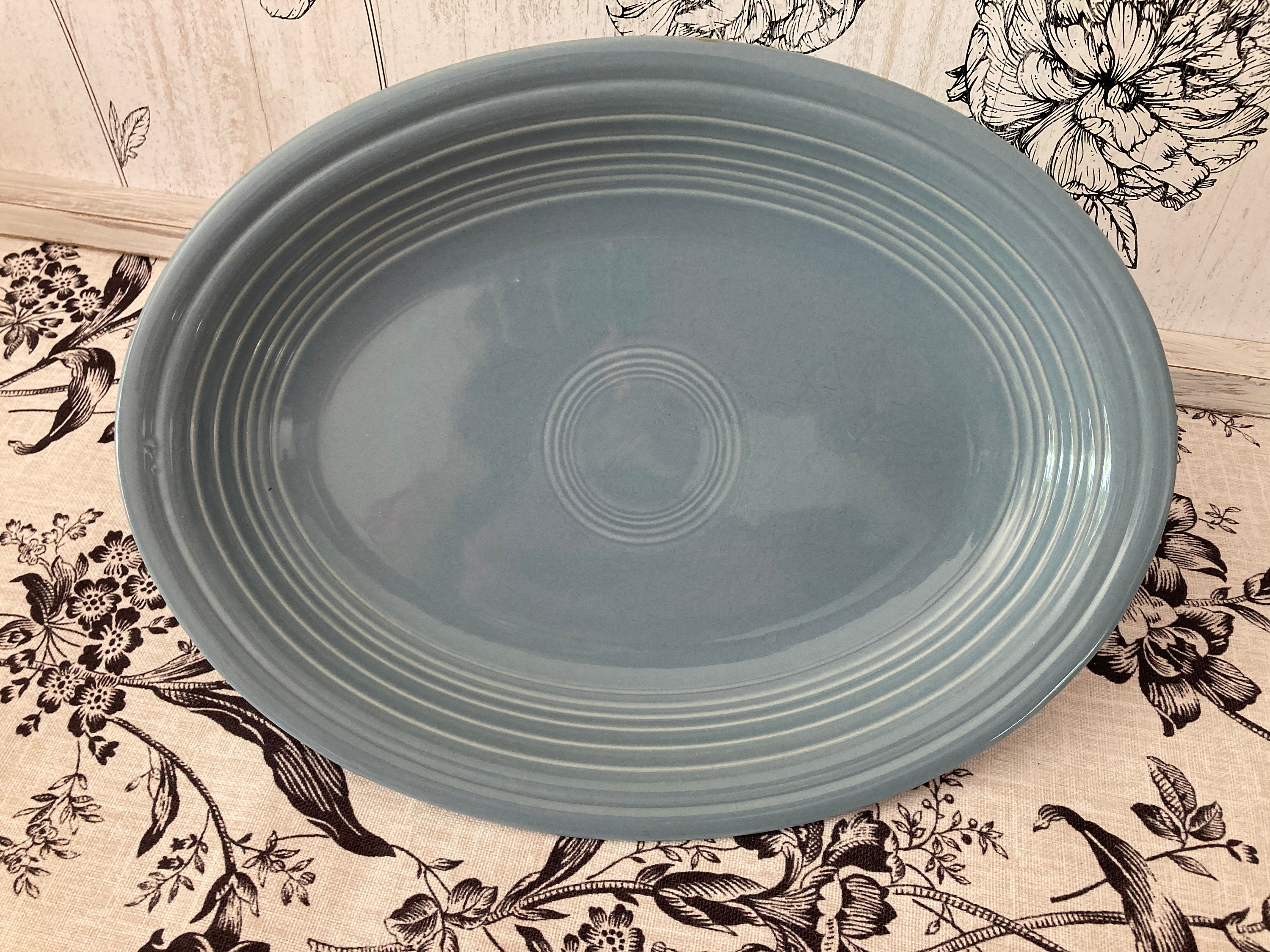 Fiestaware Periwinkle Blue Medium Oval Platter Serving Piece