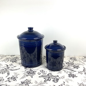 Fiestaware Cobalt 1 or 3 Quart Canister