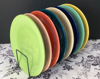 Fiestaware Dinner Plate (Pick your Color) - Cobalt, Rose, Pearl Gray, Tangerine, Apricot, Yellow, Persimmon, Flamingo and Periwinkle