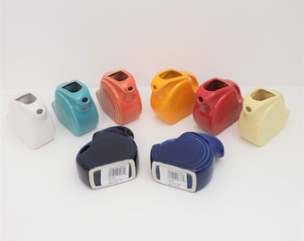 Fiestaware  Mini Disk Pitcher - Pick a Color - White,  Daffodil, Jade, Scarlet