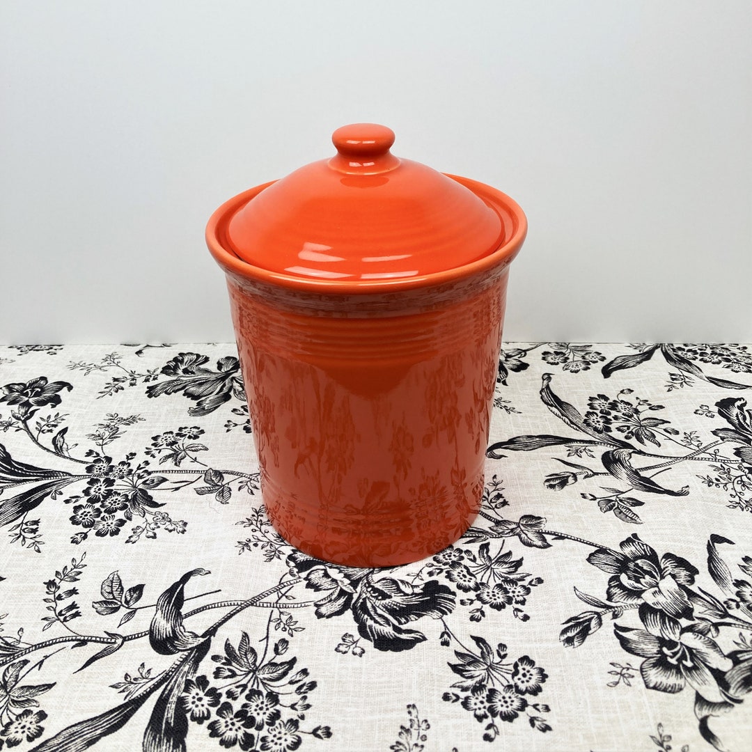 Fiestaware Poppy 2 Quart Medium Canister Etsy