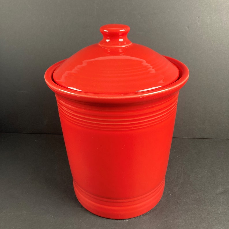 Fiestaware Canister Pick Your Size Scarlet Red Etsy