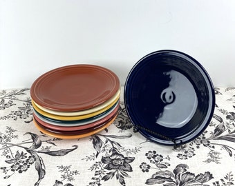 Fiestaware Salad Plate - Cobalt Paprika Ivory Marigold Juniper Pearl Gray Flamingo Tangerine