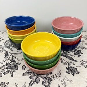 Fiestaware Small Bowl (Pick your Color) - Shamrock, Lapis, Rose, Lemongrass, Meadow, Cobalt, Poppy