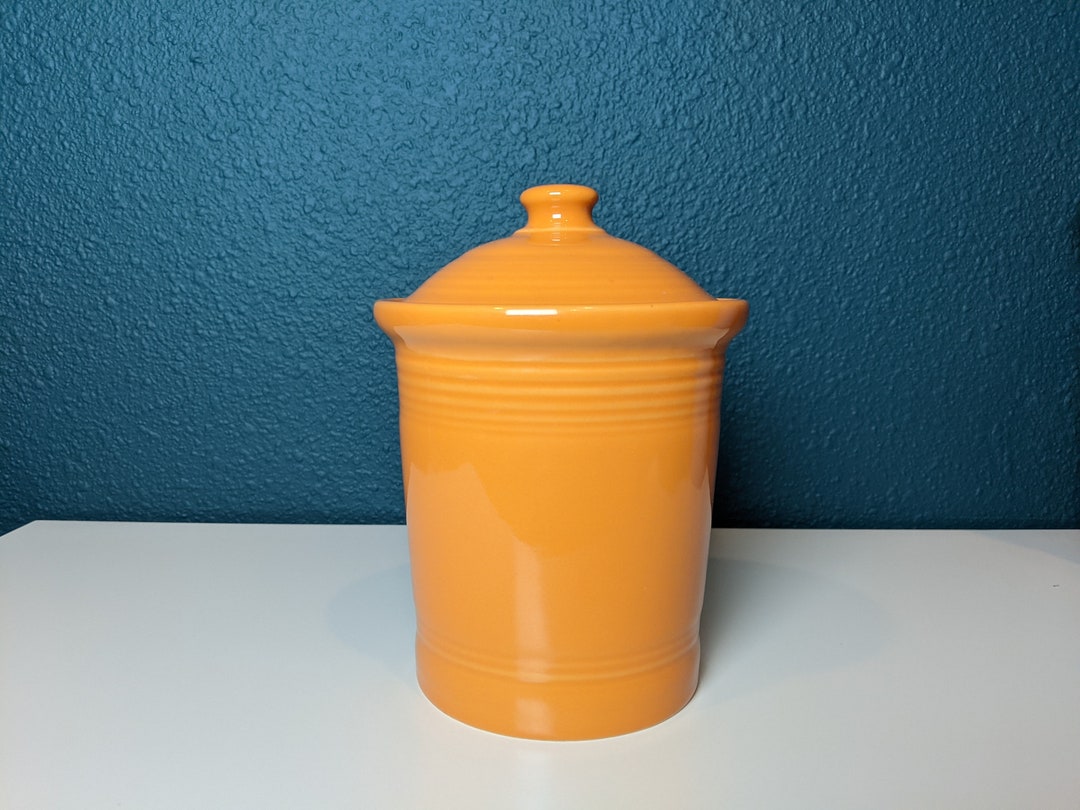 Fiestaware Tangerine Orange Canister Pick Your Size 1 2 Etsy