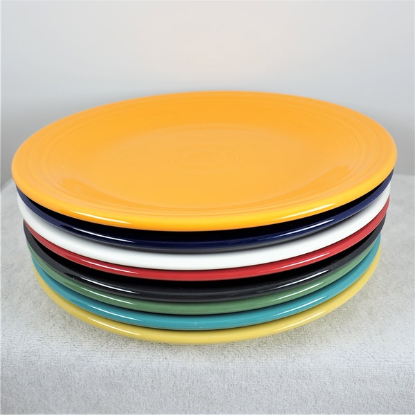 Fiestaware Dinner Plate (Pick your Color) -  Butterscotch, Twilight, Meadow, White, Sunflower, Scarlet, Turquoise, Persimmon