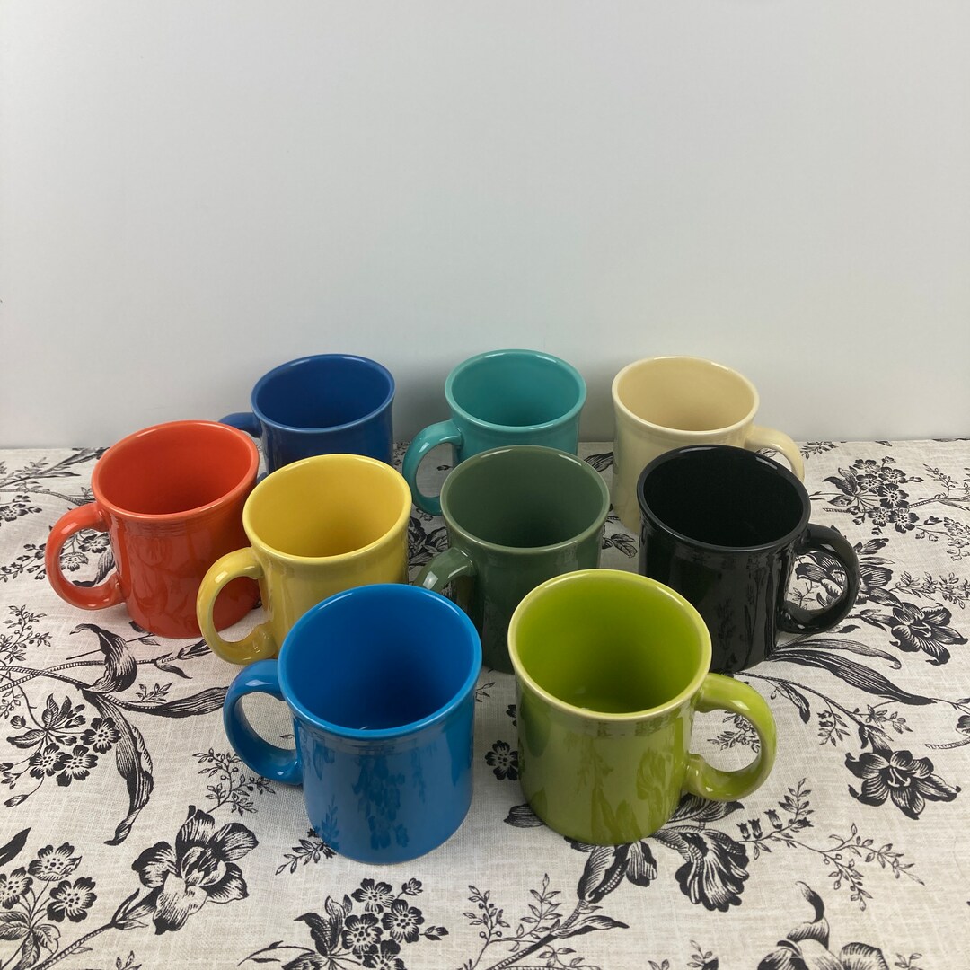 Fiestaware Java Mug Pick a Color Lapis, Peacock, Sunflower, Slate ...