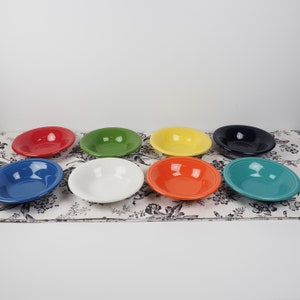 Fiestaware 11 oz. Stackable Cereal Bowl - Pick a color - Poppy, Lapis, Scarlet, White, Sunflower, Shamrock, Twilight, Turquoise