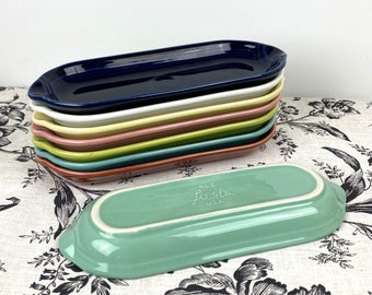 Fiestaware Relish Utility Tray - Pick a color - Seamist Cobalt Yellow Rose Cinnabar