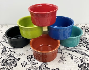 Fiestaware Ramekin - Pick a Color - Turquoise, White, Scarlet, Plum, Sunflower, Shamrock