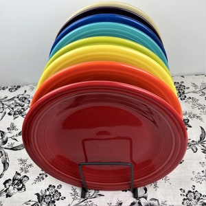 Fiestaware Dinner Plate (Pick your Color) Scarlet, Poppy, Sunflower, Lemongrass, Turquoise, Lapis, Mulberry, Ivory