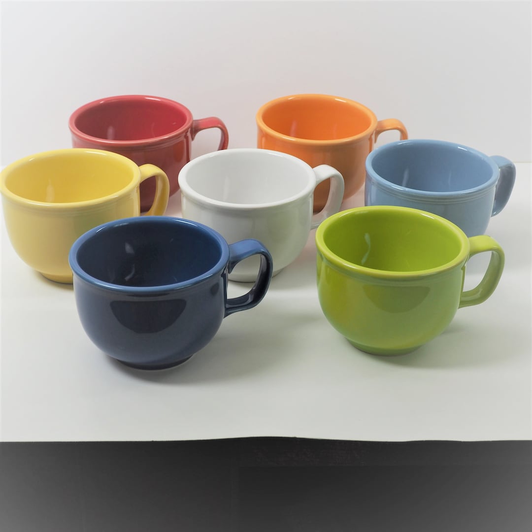 Fiestaware HLC Jumbo Cup/mug Pick a Color Scarlet, Persimmon, Turquoise