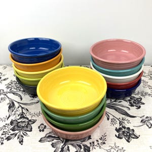 Fiestaware Small Bowl – Classic Rim, USA Made, Pick Your Color image 1