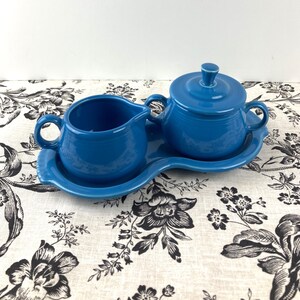 Fiestaware Cream and Sugar Set with Tray – Choice of Color Peacock