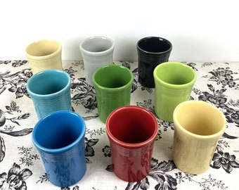 Fiestaware Juice Tumbler - Pick a Color - Pearl Gray, Chartreuse, Yellow, Turquoise, Scarlet, Peacock, Shamrock, Ivory, Yellow