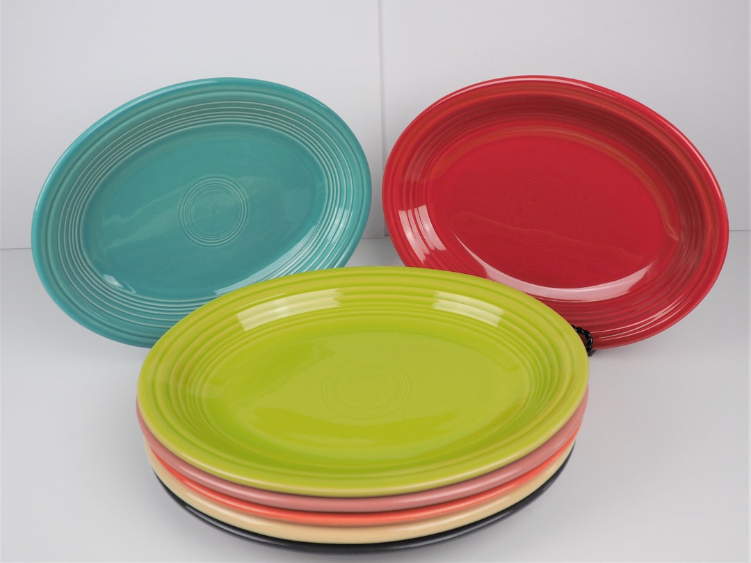 Fiestaware Medium Oval Platter Serving Piece Pick a Color Seamist