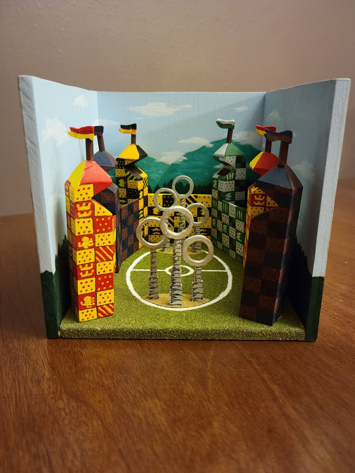 Harry Potter Quidditch Book Nook Etsy