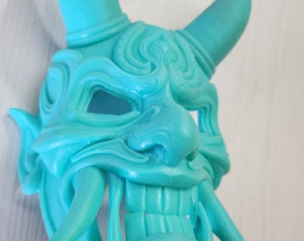 Oni mask - Resin 3D Printed Japanese Samurai Mask