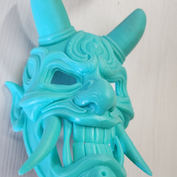 Oni Mask 3d Pla Etsy