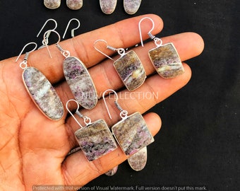 Natural Multi Color Jasper Crystal Earring, Silver Overlay Earring, Handmade Earring, Wedding Earring, Vintage Jewelry, Hippie Boho Earrings