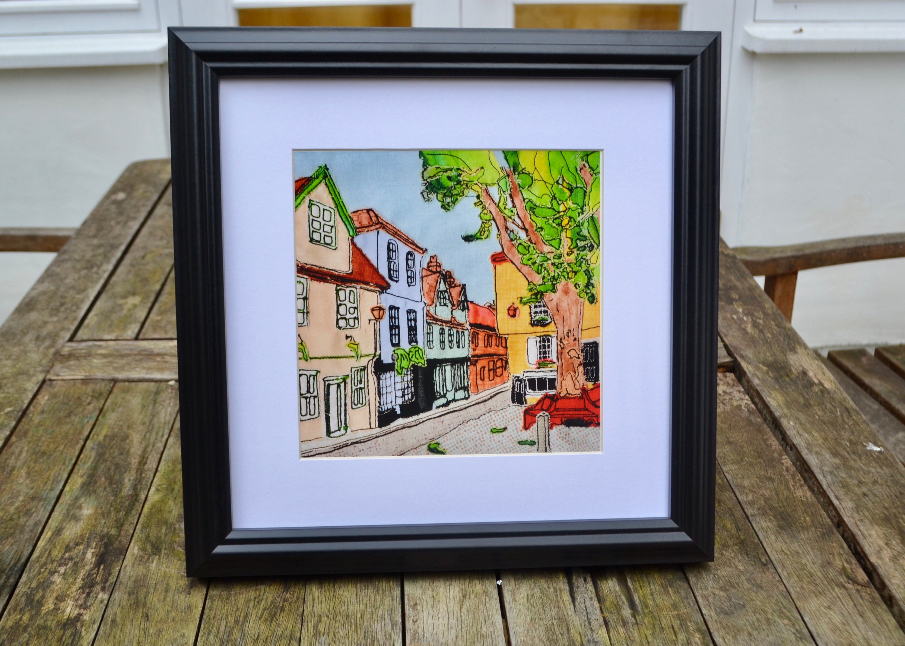 Elm Hill Norwich Fine Art Giclee Print Arte textil Etsy