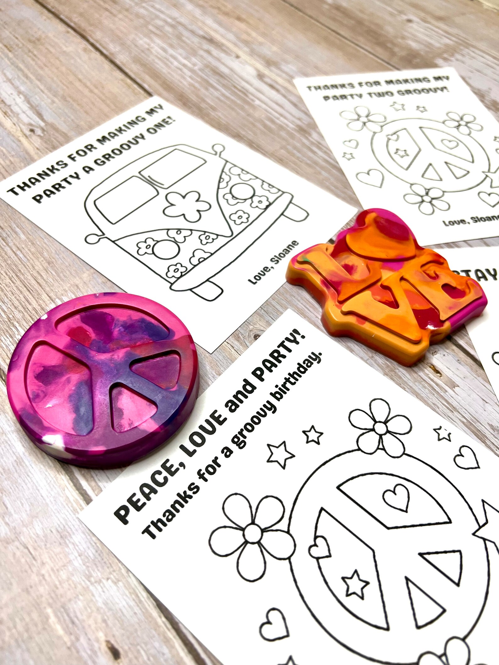 Two Groovy BIRTHDAY Party Favors Groovy One Groovy Party Etsy