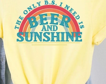 beer and sunshine t shirt