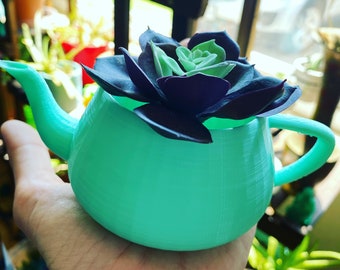 Teapot Indoor Planter, Teapot with Handle, Tea Garden Party