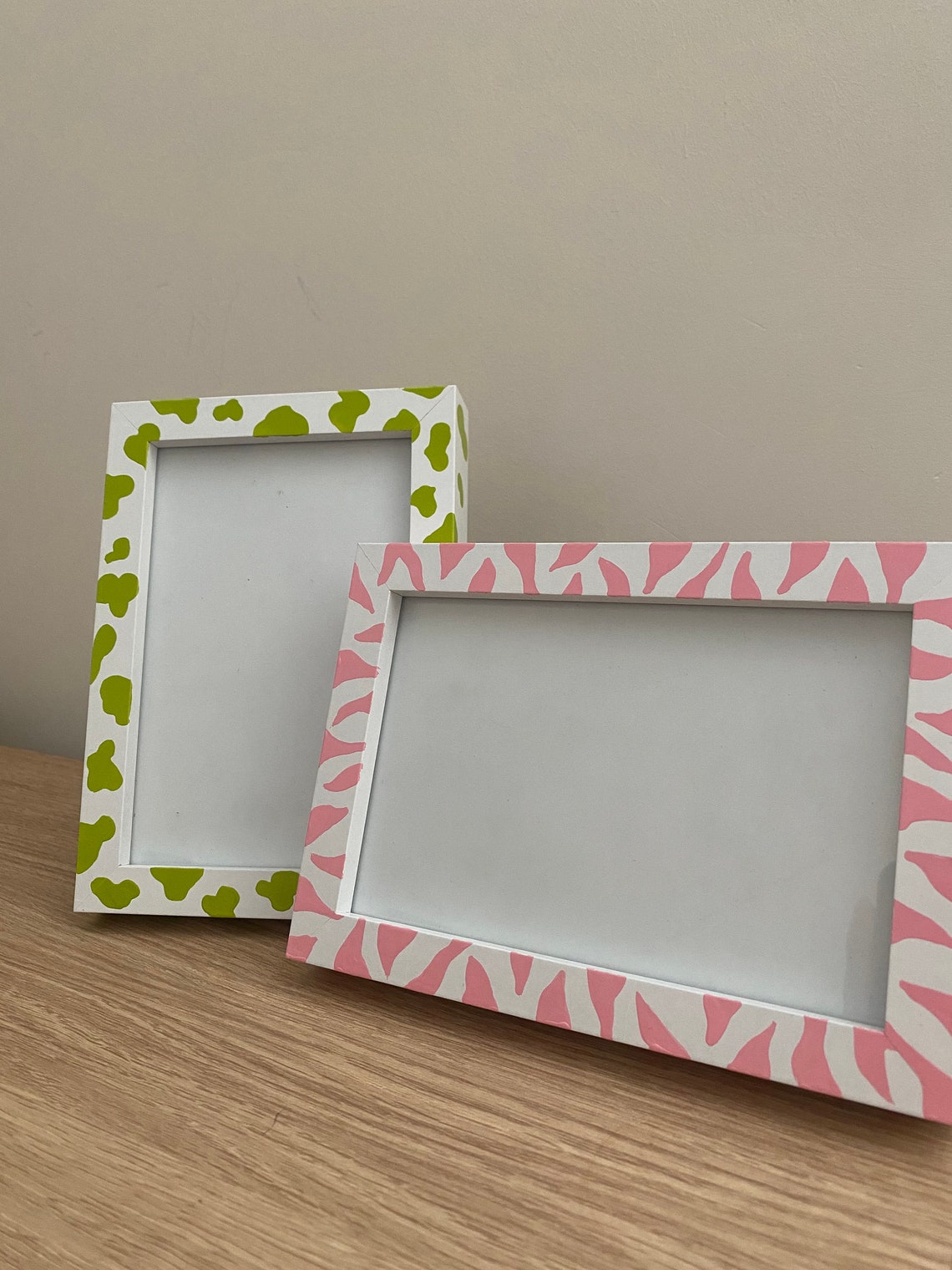 Hand Painted Animal Photo Frame 6X4 inches Etsy