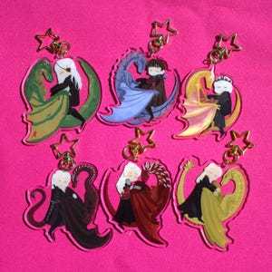 HOTD Sleepy Dragon Acrylic Charms