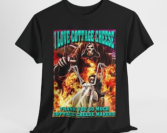 I Love Cottage Cheese, Evil Hard Skeleton Meme Skeleton Motorcycle Shirt Funny Biker Tee Gift for Biker Skeleton Shirt