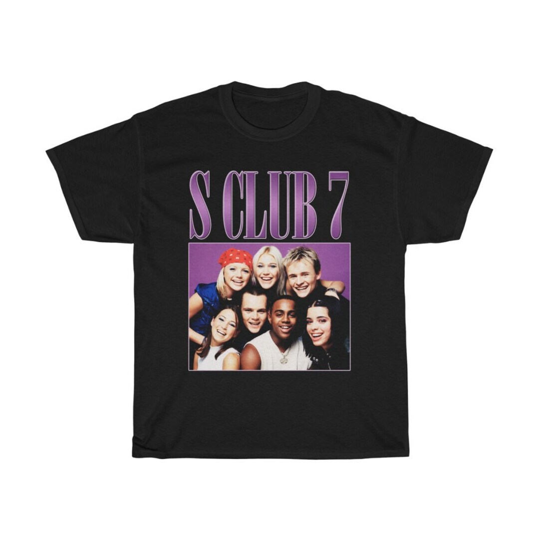 S Club 7 Shirt, S Club 7 T Shirt, Rnb Rap Hip Hop 90s Retro Vintage
