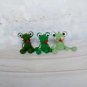 Chaveiro de sapo verde, Sapo fofo em uma bolsa, Chaveiro de sapo de crochê engraçado, Presente divertido para um amigo
