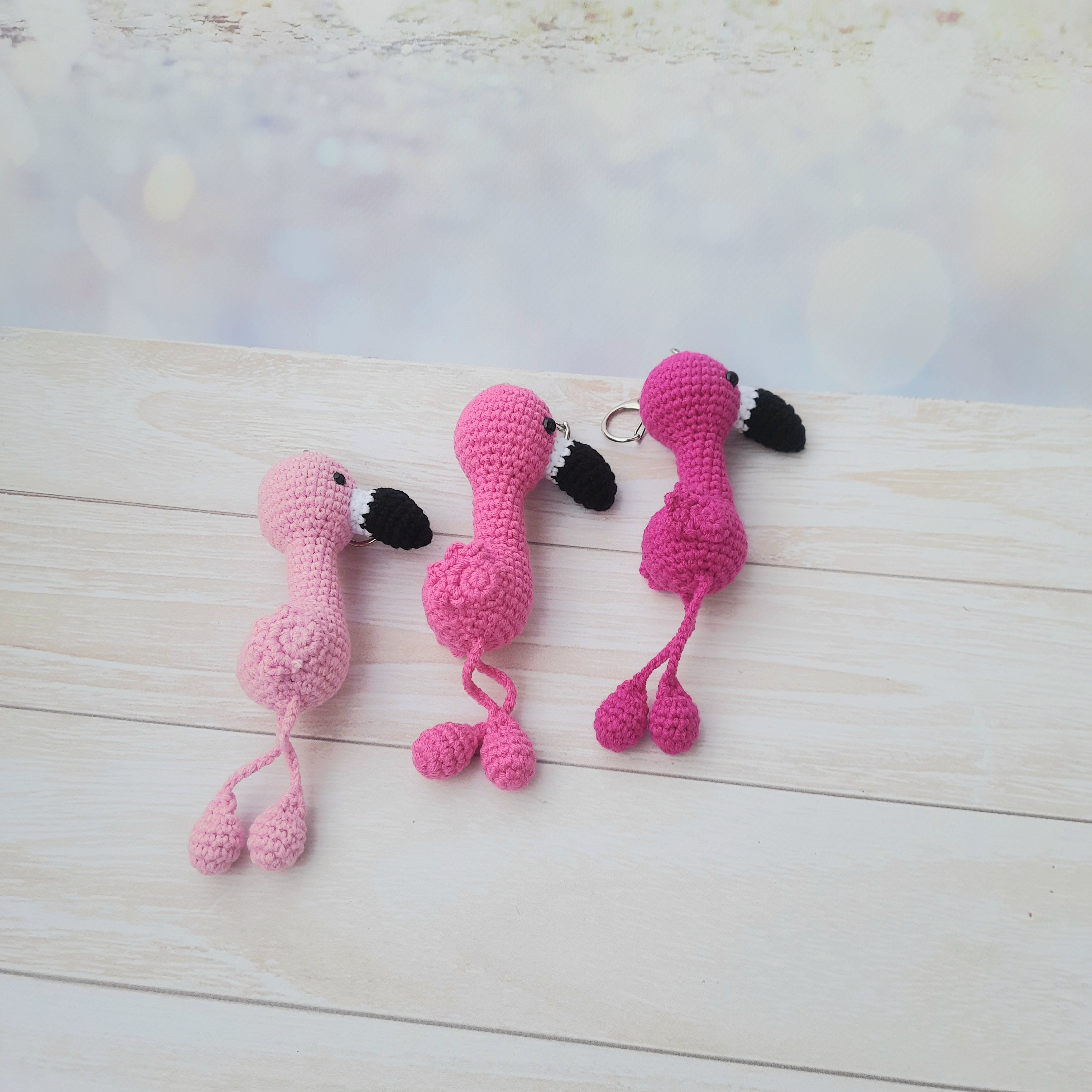 Flamingo Abstract Bag Charm