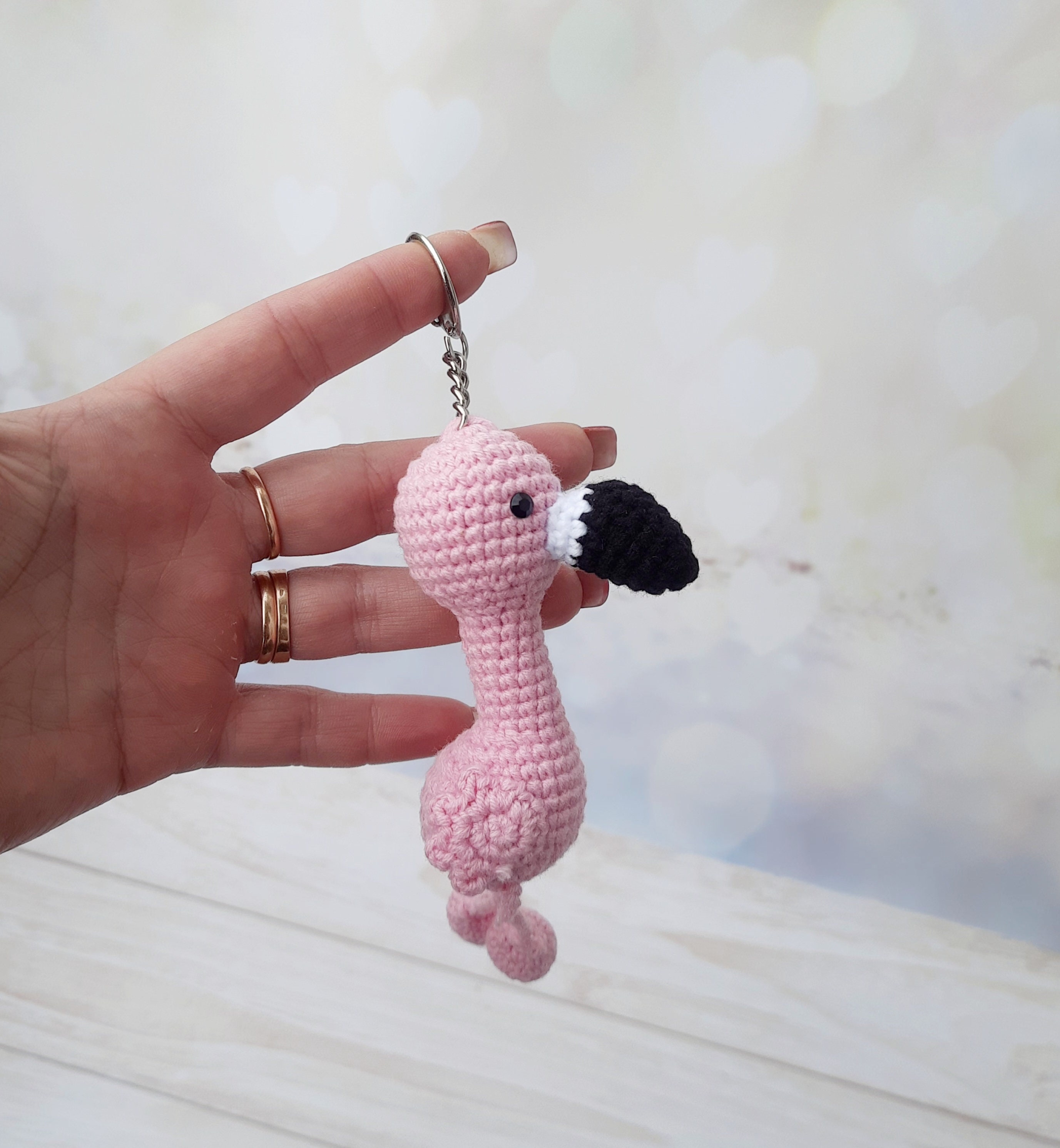 Flamingo Abstract Bag Charm main image 1