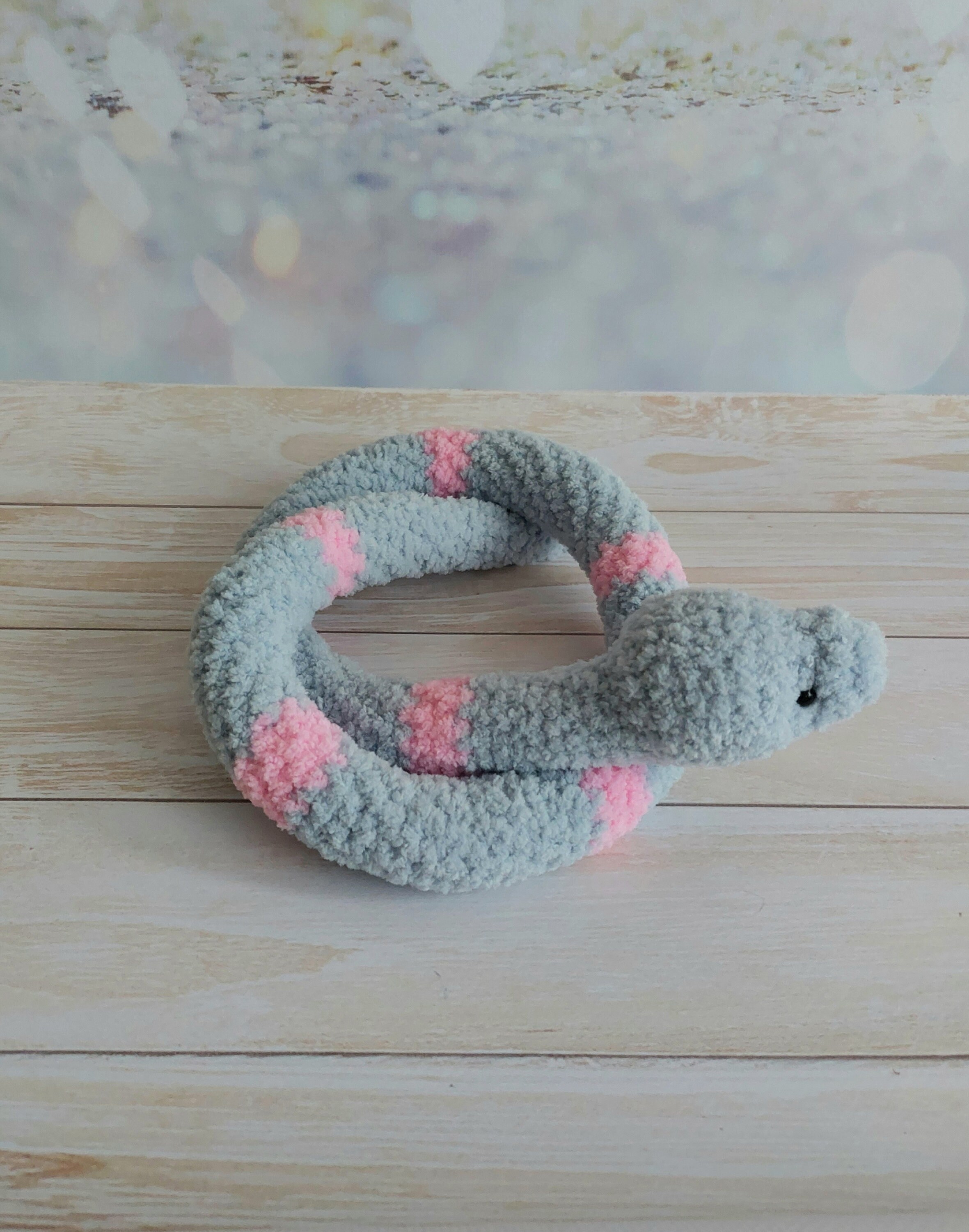 Long Snake, Plush Toy Soft Snake, Multi Color Plush Toy Trend, Knitted ...