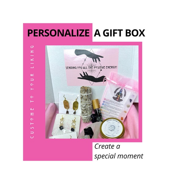 Personalized Gift Box for Her | Valentine Crystal Box, Crystal Gift Box, Crystal Box Set, Custom Gift Basket, Girlfriend Gift Idea, Care Set