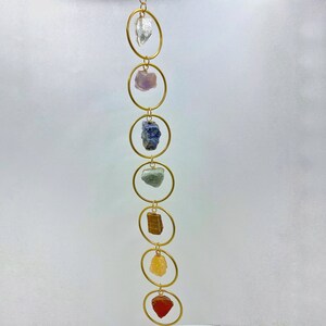 7 Chakra Wall Hanging Chakra Crystal | Bestfriend Birthday Gift, 16th Birthday Gift Girl, Indie Decor, New Beginning, Meditation Accessories