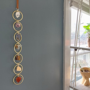 Chakra Wall Hanging | Raw Crystal Suncatcher, Raw Crystal Decor, Positive Energy Crystal Wall Hanging, Chakra Crystal Gifts, Spiritual Decor