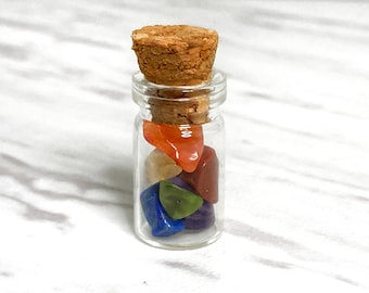 7 Chakra Crystal Set | Mini Crystal Set, Crystal Chips Set, 7 Chakra Stone Set, Beginner Crystal Kit