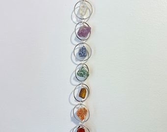 7 Chakra Wall Hanging | Crystal Suncatcher, Rainbow Decor, Suncatcher Decor, Crystal Wall Hanging, Boho Decor, Witchy Decor, New House Gift