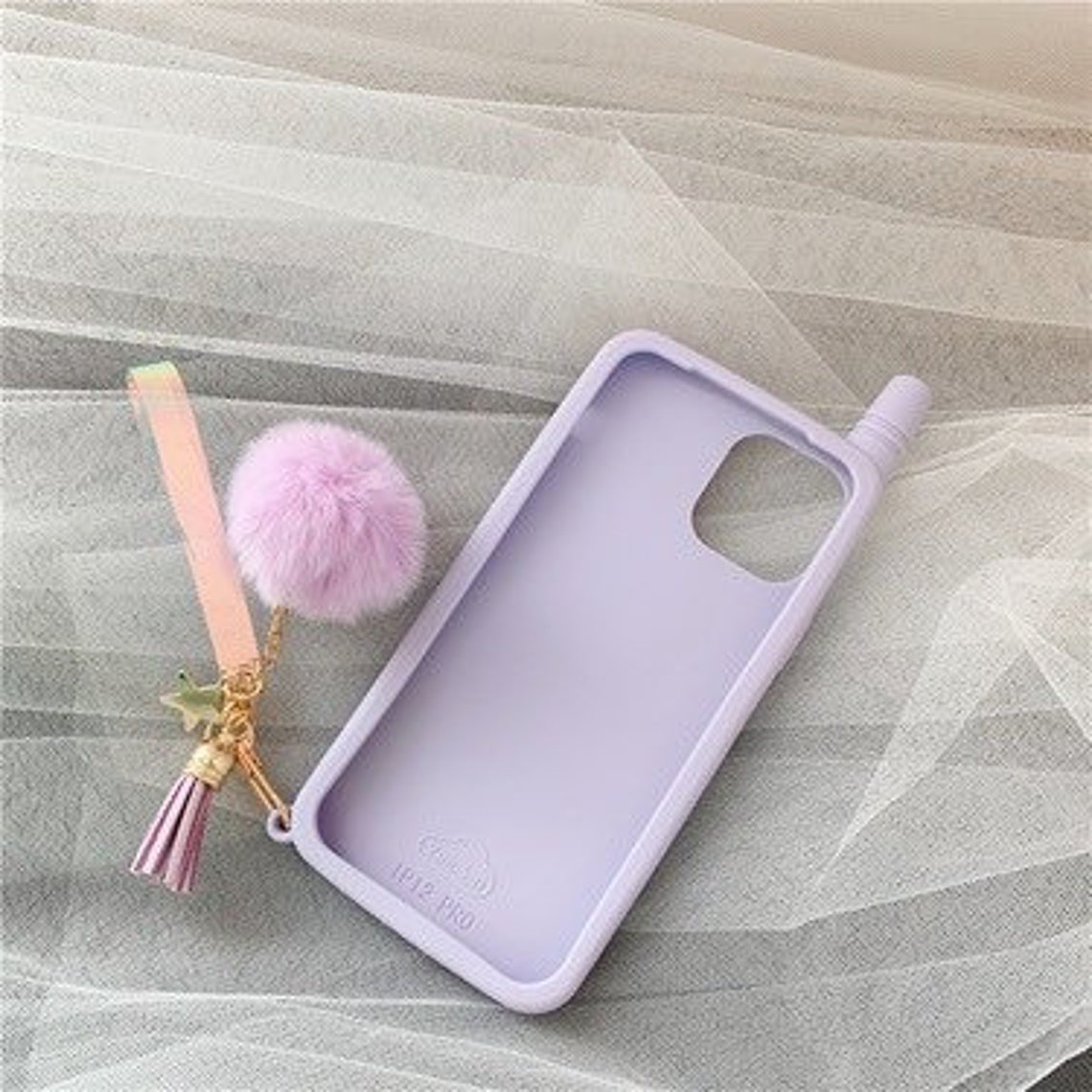 Cute iPhone case with keychain Etsy