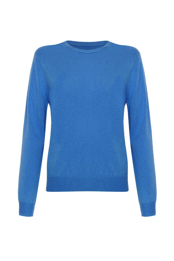 Ladies 100% Cashmere Crew Neck Jumper 