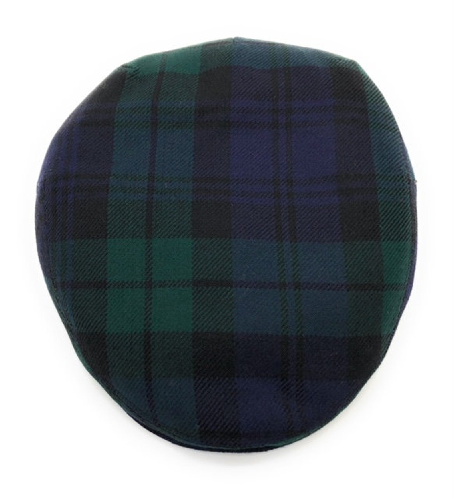Mens Scottish Black Watch Tartan Mixed Fibres Flat Cap Etsy