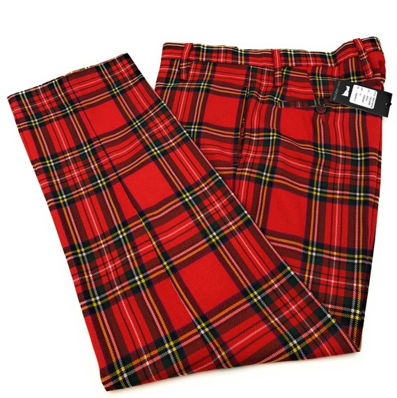 Royal Stewart Tartan Trousers Size 44S 