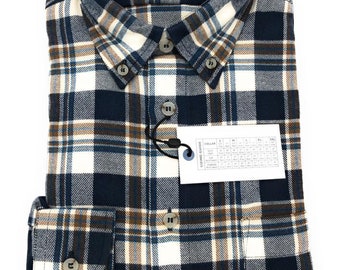 Mens Long Sleeved Regular Fit Multicoloured Large heavy Brushed Cotton Plaid
