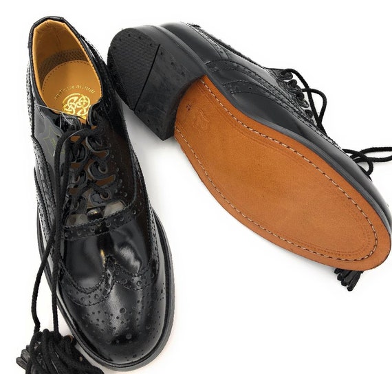 100% Leather Upper and Sole Ghillie Brogues / Shoes Brand New