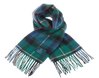 Scottish 100 % Authentic Wool Tartan Duncan Ancient Scarf New ! 