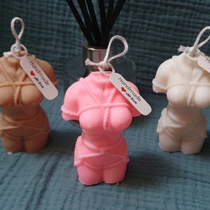 Body Candle Gift, Naked Girl Candle, Female Body Candle, Torso Candle Female Birthday Gift, Body Shape Candle Art Decor image 1