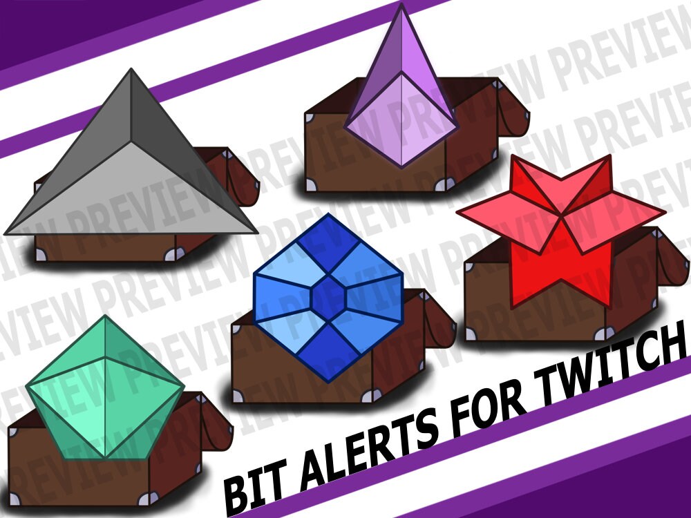 Animated Twitch Alert Bundle Bit Chest Etsy